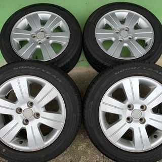 車のパーツ スイフト純正 夏タイヤ 195/55R15 ４本