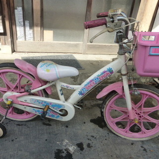 幼児用自転車　補助輪付き