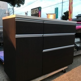 ニトリ キッチンカウンター キュリー2 120CT DBR