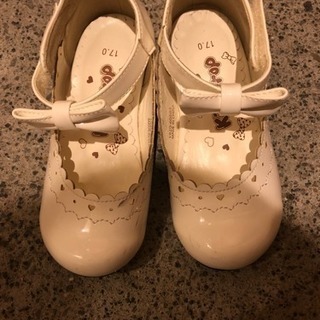 フォーマル靴17cm白