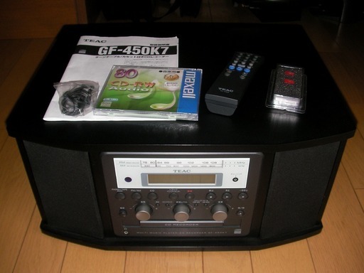 レコードやカセットから　CDへコピー　TEAC GF-450K7 美品