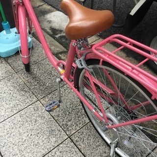 2194 Valeriano 26インチ ピンク ギア付き 自転車 6段変速 【公式通販】