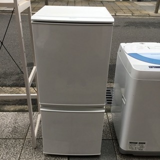 #2196 2015年製 シャープ　SHARP 137L つけかえどっちもドア冷蔵庫 SJ-UA14