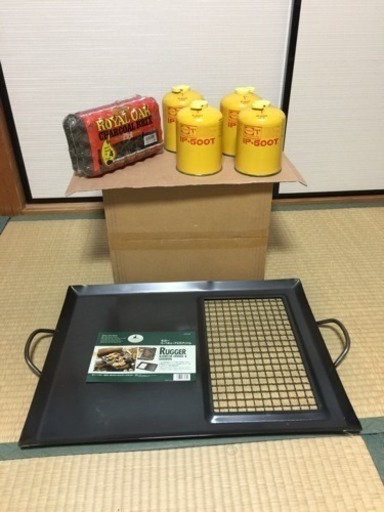 バーベキューアミ付グリドル他セットで。\u003c 未使用品\u003e