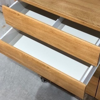 美品！ニトリ ローチェスト◇整理タンス◇レール付◇プッシュ