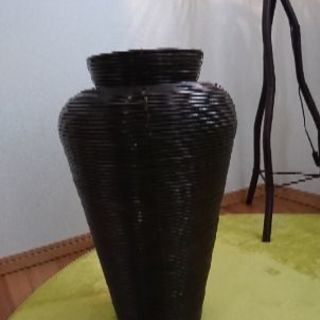 大きなラタン花瓶 アジアン バリ エスニック リゾート 置物