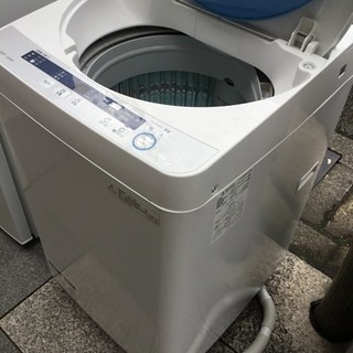 #2201 2015年製 シャープ 5.5kg 全自動洗濯機　ブルー系SHARP 穴なし槽 ES-GE55P-A