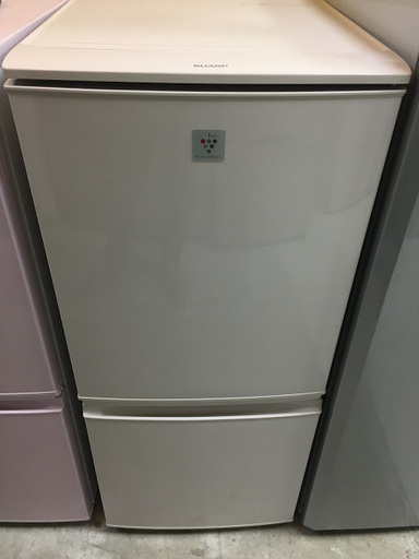 【送料無料・設置無料】冷蔵庫 2017年製 SHARP SJ-PD14A-C 中古