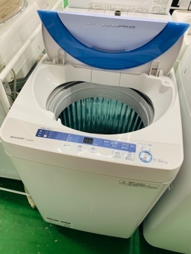 中古 BB0382 SHARP 5.5kg 全自動洗濯機 ES-GE55P-A　2015