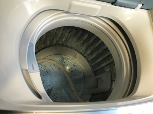アクア　２０１８年製　５．０キロ　ガラストップ　自動おそうじ　風乾燥　洗濯機　美品