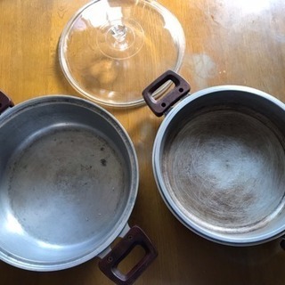 平鍋と深鍋のセット