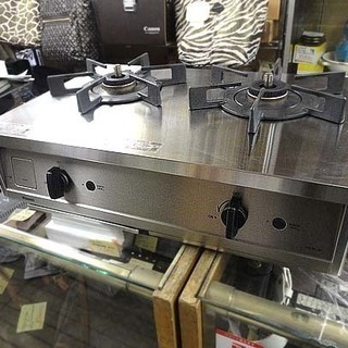 Rinnai/リンナイ LPガス用 Vamo RT31-2STS 強火力 ガステーブル 両側強火 2017年 バーモ テーブルコンロ専用防熱板 RB-T40S 札幌市 白石区 東札幌