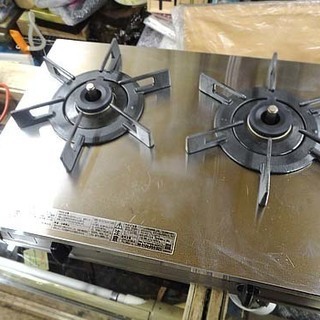 Rinnai/リンナイ LPガス用 Vamo RT31-2STS 強火力 ガステーブル 両側強火 2017年 バーモ テーブルコンロ専用防熱板 RB-T40S 札幌市 白石区 東札幌