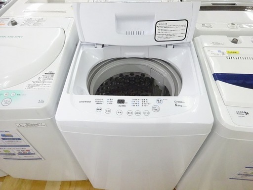 安心の6ヶ月保証付！2016年製Daewooの5.0kg全自動洗濯機です！