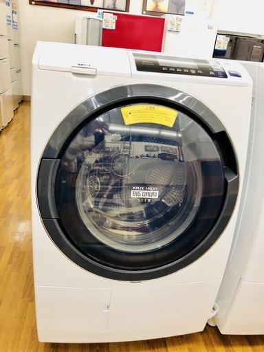 【安心の1年保証付】HITACHI　10kg　ドラム式洗濯機