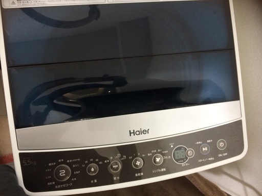 洗濯機（Haier、5.5kg、2018年製）