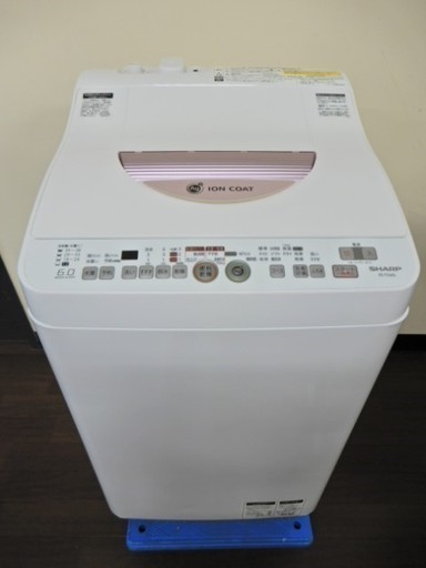洗濯槽内部クリーニング済み♪シャープ乾燥機能付き洗濯機　ＥＳ-ＴＧ60Ｌ　2012年製　6.0kg　ホワイト\u0026ピンク　新生活◆js7