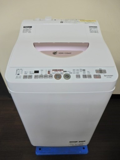 洗濯槽内部クリーニング済み♪シャープ乾燥機能付き洗濯機　ＥＳ-ＴＧ60Ｌ　2012年製　6.0kg　ホワイト\u0026ピンク　新生活◆js7 6270円