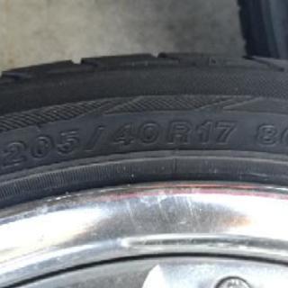 ♪♪205/40R17 WORK LS105 4本 ヨコハマ アース1 溝バッチリ 7J+35 4本 中古♪♪