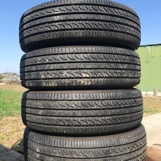 【愛知発】215/70R16 100H★8-9分山 ヨコハマ GEOLANDAR SUV 2015年製 4本価格 ノーマル バリ山 管理番号3502