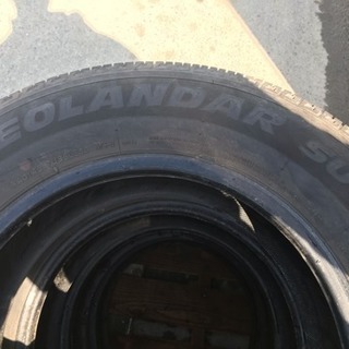 【愛知発】215/70R16 100H★8-9分山 ヨコハマ GEOLANDAR SUV 2015年製 4本価格 ノーマル バリ山 管理番号3502