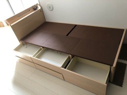 東京インテリア シングルベッドフレーム 引き出し付き ライフイノベーション せんげん台のベッド シングルベッド の中古あげます 譲ります ジモティーで不用品の処分