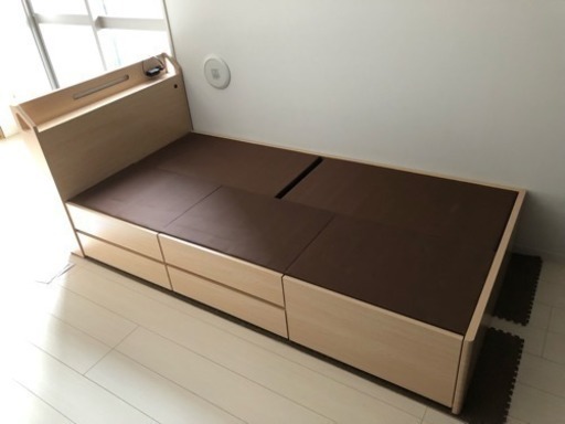 東京インテリア シングルベッドフレーム 引き出し付き ライフイノベーション せんげん台のベッド シングルベッド の中古あげます 譲ります ジモティーで不用品の処分