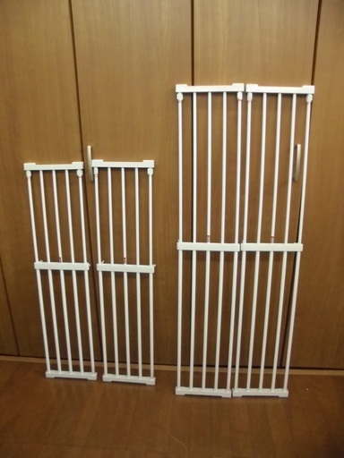 突っ張り棚×４セット(２タイプ) ☆長さ調節可能(約71.5～123㎝と約60～97㎝)☆ ◎ホワイト系◎ JM2982)【取りに来られる方限定】