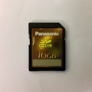 Panasonic SDカード16GB フォーマット(初期化)済み