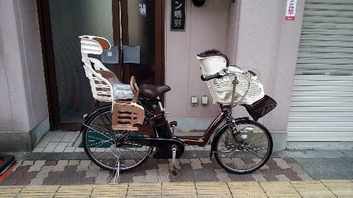 YAMAHA PAS Little More[幼児2人乗り適合車]電動ハイブリッド車 新品8.1Ahバッテリー/充電器/キー2本付き
