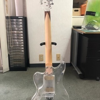 barclay アクリル クリスタル ギター バークレー バークレー エレキギター 透明 希少レア BARCLAY クリスタルギター アクリル スケルトン整備品