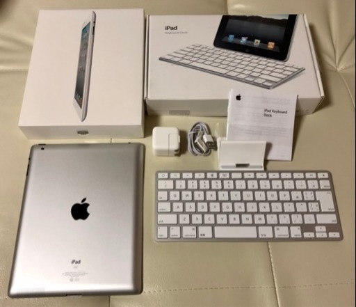お取り引き中！美品 Ipad2 32G wifiモデル、新品純正Keyboad dock付き♪