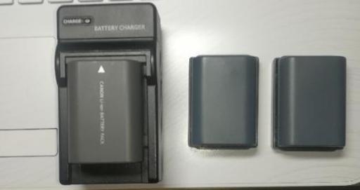 jCANON  Kiss 用\n充電器+バッテリーNB-2LH 純正１+社外品２ ４点
