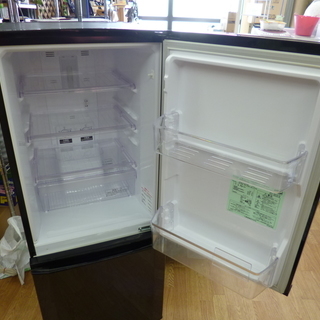 三菱 2ドア 冷蔵庫 146L 2013年製 MR-P15X-B ブラック 100Lクラス 200L