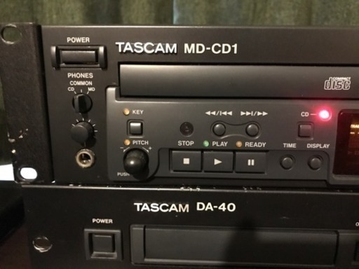 【急募】TASCAM オーディオ MD-CD1(ジャンク品)/DA-40 中古