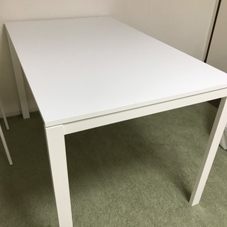 【IKEA】４人掛けテーブルMELLTORP 白　125×75cm