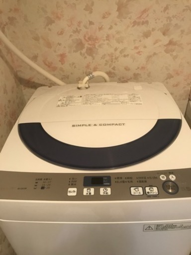 美品！2016年製シャープの洗濯機！