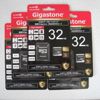 Gigastone microSDHCカード 32GB 5枚セット