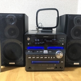 Victor 2MD/CD/カセットコンポ UX-W500-B