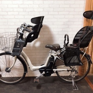 134 ヤマハ ラフィーニ 8.1Ah 新基準 26インチ 三人乗り 電動自転車