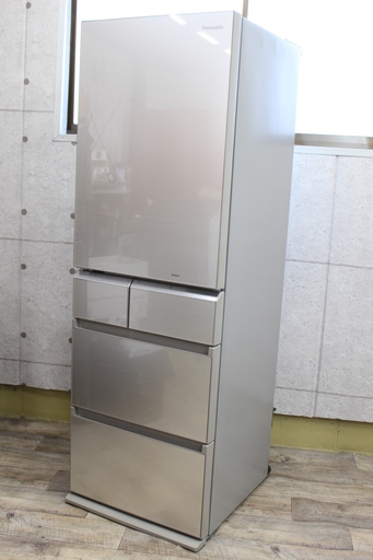 R457)パナソニック Panasonic 5ドア 冷凍冷蔵庫 NR-E438TGL-N 2014年製