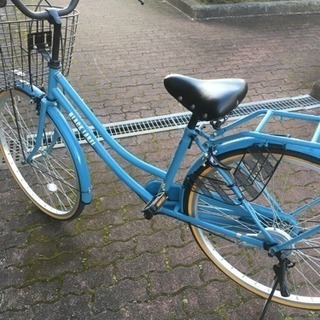 自転車26インチ水色