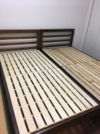 ニトリ シングルベッド２つ ベッド下収納ケース付き ぴーこ 浦添のベッドの中古あげます 譲ります ジモティーで不用品の処分