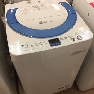 万代店 2019年製☆美品 中古☆シャープ 6kg 穴なし槽で清潔＆節水 