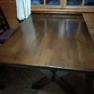 カリモク　テーブルセット