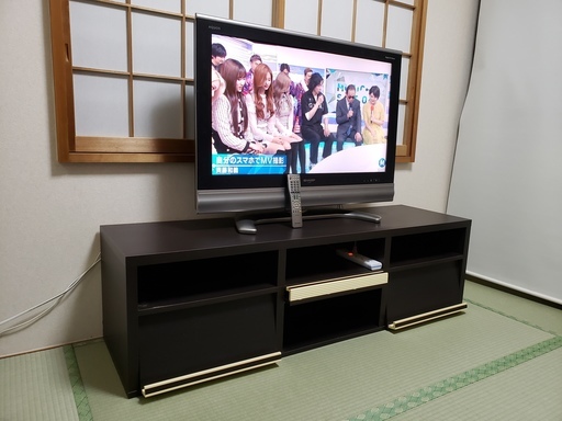 AQUOS ハイビジョンテレビ 37型 LC-37BE1W 液晶テレビ TV台セット