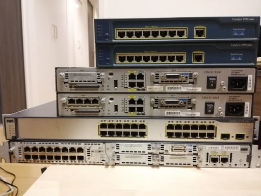 CiscoL2/L3スイッチ、ルータセット