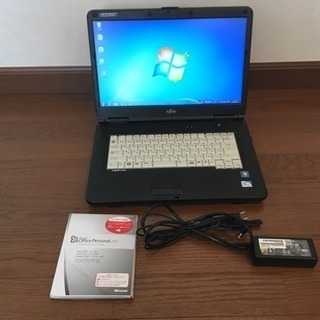 富士通 Windows7 MS office2007キー付き