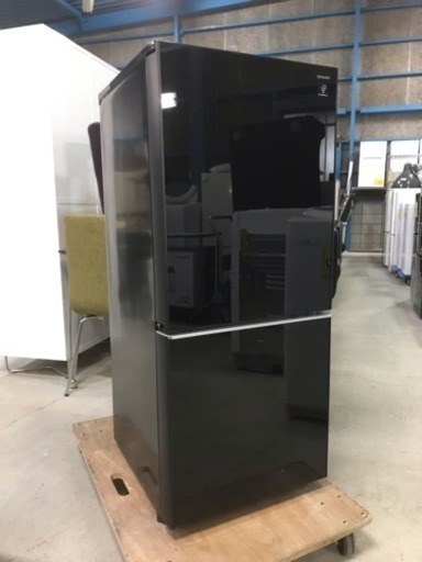 美品！SHARP 2017年製 ノンフロン冷凍冷蔵庫 SJ-GD14C-B プラズマクラスター