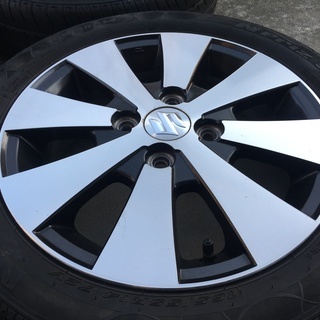 スズキワゴンR スティングレイ純正アルミホイール・タイヤ4本セット165